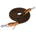 Weaver Leather Poly Roper Rein Brown, 3/8" x 8'