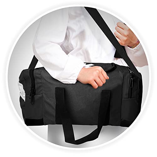 ASA TECHMED Large EMT First Responder Trauma Medical Bag Empty for Home 21x12x9 Inches, Office, School, EMTs, Paramedics, First Responders, Black - color: Black