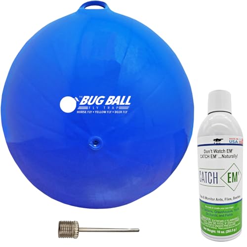 Bug Ball Deer Fly Ball Deluxe Kit - Biting Fly and Insect Trap, Pack of 3
