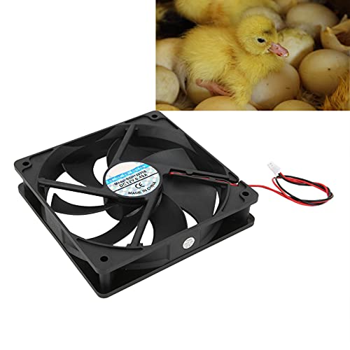 Incubator Fan 12V Incubator Exhaust Fan Low Noise High Power Motor | Ventilation Fan for Poultry Farms Hatcheries Greenhouse - style: Upper fan