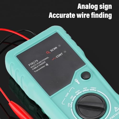 Underground Cable Locator, 7 Ft Max Detect Depth Cable Tester, Wire Tracer Break Detector Finder, 9843Ft Detect Length for Electrical Circuits Pipelines Dog Fence Buried Cables