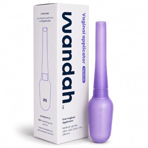 Wandah - Reusable Vaginal Cream Applicator for Women - Soft Medical-Grade Silicone, for Generic Estradiol, Estrace, and Premarin Vaginal Cream. Made in Maine, USA.