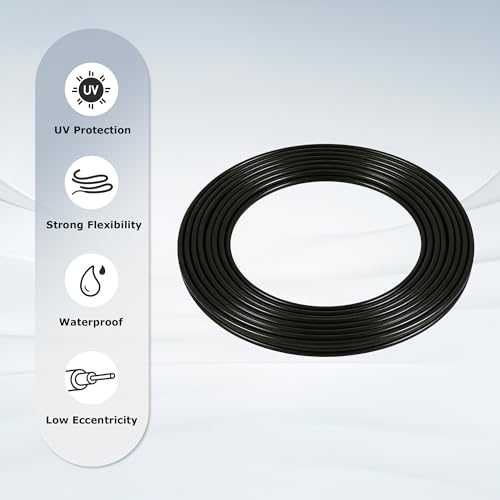 12 ½ Gauge Eeletric Fence Double Insulated Underground Wire, 2.5mm Underground Hard Cable, Direct Burial Electric Fence Wire, 50ft - size: 50 Ft