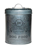 Amici Home Rover Ranch Metal Pet Food Canister - Silver 140 Oz - style: Pet Food