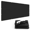 SUNNY GUARD 90% Shade Cloth 4/6/8/10/12 FT with Grommets, 6'x8', Black | Sun Shade Screen Fabric Shade Cover Tarp with Grommets for Pergola, Backyard & Garden, Durable HDPE, Custom Sizes - color: Black, size: 0 6'×0 8'