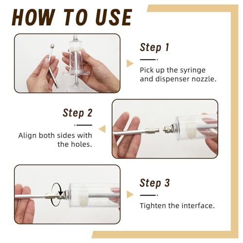 2 Pcs Goat Syringe Reusable Adjustable Goat Drench Syringe with 2 Drench Nozzle and Needles, Feeding Supplies for Cattle, Sheep, Goats, Horse, Pig, Dog (White, 50ML) - color: White, size: 50ML