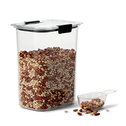 Rubbermaid Brilliance BPA-Free Food Storage Containers with Lids Airtight Kitchen and Pantry Organization Set Includes 3 Containers and Scoops Clear 16 cups - size: 16 Cup (6-Piece)