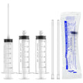 30 Pack 60ml Luer Lock Syringe - Syringes for Liquid with Soft Tube | Individually Pcakaged，Scientific Labs and Measuring, Refilling Inks - style: 60ml - 4.0mm Tube