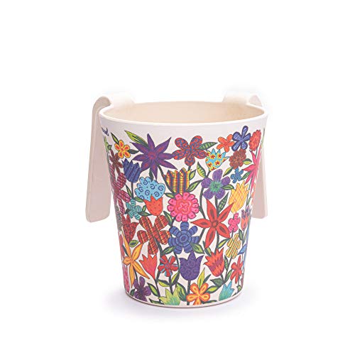 EMANUEL Yair Bamboo Hand Washing Cup for Netilat Yadayim Traditional Jewish Judaica (Flowers NYO-4) - style: Flowers NYO-4