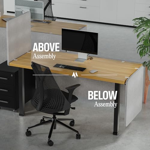 Universal Desk Privacy Panel – Heavy-Duty Desk Divider & Office Partition - Privacy Screen for Workspaces & Cubicles (1-Pack, 24" x 24") - size: 24" x 24"