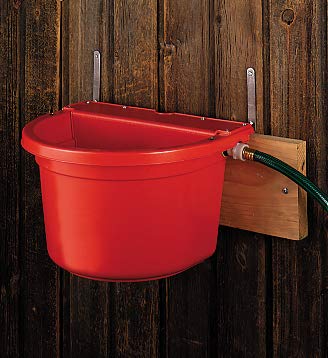 Little Giant® Automatic Animal Waterer | DuraMate Float Controlled Automatic Waterer for Livestock | Heavy Duty and Durable | Made in USA | 4 Gallon (Red, 4 Gallon) - color: Red