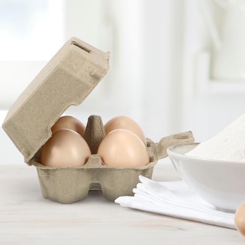 Garneck 10Pcs Egg Carton 1/3 Dozen Bulk Set: Egg Box 4 Count Reusable Stackable Tray for Kitchen Refrigerator Farm Market Storage Organize