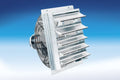 Fantech 2SHE24B1W 24" Axial Wall Shutter Fan, Direct Drive, 1/4 Hp, 115V, 1 pH, TEFC - size: 24"