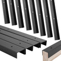 lukar 12 Pack 42 Inch Horse Stall Wall Channels, Horse Stall Chew Guards | Heavy Duty Steel Horse Stall Protector with 120 Screws & Pre-drilled Mounting Holes, Prevent Wood Damage in Horse Stable