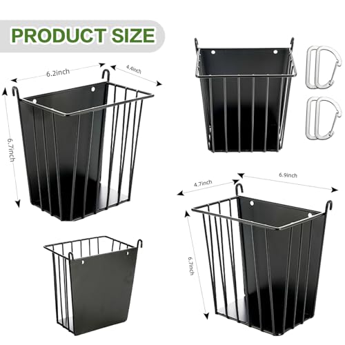 LUAVIARU Upgrades 2pcs Hay Feeder Rabbit - Guinea Pig - Metal Frame Hay Rack with Adjustable Hook - Less Wasted - for Guinea Pig, Bunny, Chinchilla Cage Accessories - Bunny Feeder - size: 2 Pack
