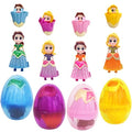 4 Pack Easter Jumbo Princess Deformation Prefilled Easter Eggs with Toys, Easter Party Favors Gift for Girls Boys, Toddlers Kids Easter Basket Stuffers Fillers, Classroom Prize for Easter Eggs Hunt - style: Princess