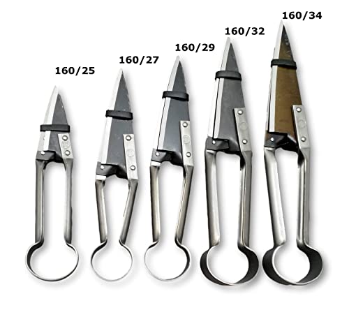 DUE BUOI Single Bow Straight Sheep Shears DB 160/25-2" 1/3 The Shortest Blade Length - 10" Total Length
