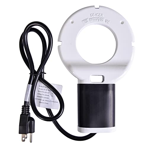 150W Chicken Waterer Heater, Cast Aluminum Utility De-Icer | for Max 15Gal, 5FT, Non-Conductive, Anti-Rust, Heated Chicken Waterer, Bird Bath Heater, Livestock Water Heater for Farm - size: 150-Watt(New)