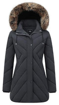 Women's Winter Coat Long Puffer Jacket - Waterproof Warm Thickened Snow Coat for Women - color: Darkgrey, size: 3X-Large