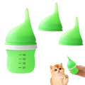 Kitten Bottles for Nursing,Puppy Bottles for Nursing Puppy Milk, Anti-Choking Puppy Feeder Design, 2 Extra Replaceable Silicone Nipples for Convenient Replacement (Green) - color: Green