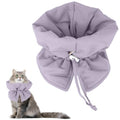 BOXOB Cat Cone Collar, Adjustable Cat Recovery Collar(S, Purple) | Lightweight Waterproof Protective Cat Collar Soft Pet Recovery Collar Keep Dogs Cats from Licking Wounds - color: Purple