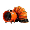 2026 NEW 12 Inch Utility Blower Fan with 16 Ft Flexible Duct Hose, 2882 CFM High Velocity Industrial Ventilation Exhaust Fan, Portable Axial Ventilator with Ball Bearing Motor for Workshop, Jobsite.