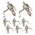 8pcs Stainless Steel Rabbit Watering Nipples Metal with Cage Clips Rabbit Water Nipples Dispenser Hamster Waterer Automatic Watering System - color: silver