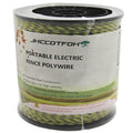 Polywire Electric Fence 500 Meters 1650 Feet 6 Stainless Steel Strands for Excellent Conductivity and Rust Resistance Black and Yellow - size: 1650 Feet