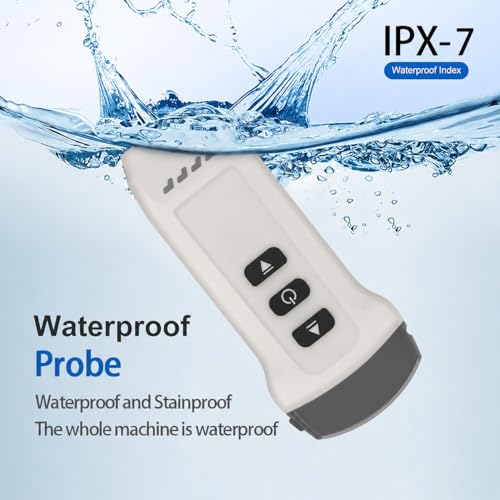 Dual Probe Wireless Color Doppler Ultrasound Machine 3.2MHZ and 7.5MHZ Probe, Wireless Ultrasound Machine for Android and iOS, Handheld Ultrasound Scanner for Dog, Cat, Horse, Pig, Sheep