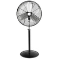 BILT HARD 6450 CFM 24" High Velocity Pedestal Oscillating Fan, 3-Speed Adjustable Height Industrial Floor Fan with Aluminum Blades, Metal Shop Fan for Commercial, and Garage - size: 24 inch