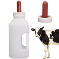 2 Quart Calf Bottle with Replacement Screw Nipple – Heavy-Duty Nursing Feeder for Baby Cattle, Lambs, Goats & Kids – Essential Livestock Supplies with Easy-Grip Handle & Anti-Leak Design