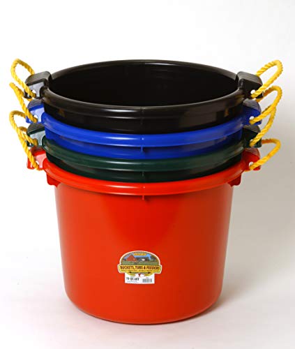 Little Giant® Plastic Muck Tub | Durable & Versatile Utility Bucket with Handles | Muck Bucket | Durable Handles | 70 Quart | Green - color: Green, size: 70 quart