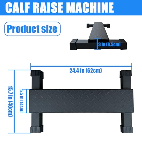 BLUSLM Steel Calf Raise Bar, Standing Machine for Stretching, Squat, Foot Stretch, Anti-Slip Solid Block (Calf Raise BAR 1)