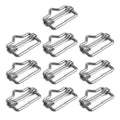 QMARK 10 Pack Electric Fence Polytape End Splicers (1.0 inch) | Polytape Buckle, Poly Tape Splicer, Gate Handle Connection