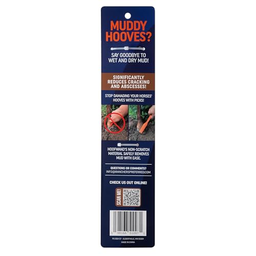 HoofWand • Horse Grooming Supplies for Daily Cleaning & Maintenance - HoofCare - Hoof Cleaner - Hoof Snow & Ice Removal - Pastern Cleaning - Coronary Band