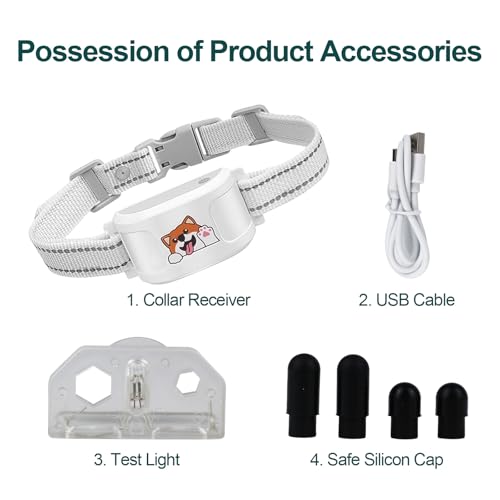 Electric Fence System with Training Collar, GPS Wireless Dog Fence with Free App, Rechargeable Fence for Outdoor Use, Adjustable Waterproof Pet Containment System