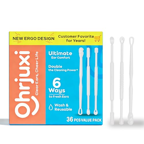 3-Style Ear Wax Removal Kit, 36 Count - Gentle and Reusable Plastic Ear Cleaners for Itch Relief - size: NEW 3-Style(36 Pieces)