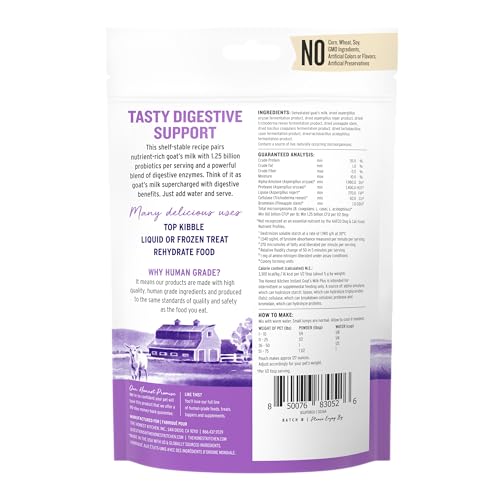 The Honest Kitchen Human Grade Instant Goat's Milk Plus for Dogs and Cats, 11 Ounces - size: 11 Ounce (Pack of 1)
