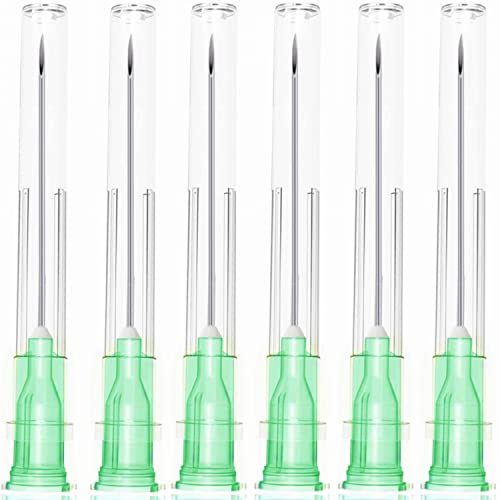 100 Pack 21Ga 1 1/2 Inch Stainless Steel Dispensing Lab Tools Accessories for Scientific Labs, Measuring and Refilling, Individually Wrapped - size: 21G 1-1/2 inch