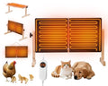 Smart Chicken Coop Heater for Chicks 200W Brooder Heater Plate with Adjustable Thermostat & Timer for Chicks, Ducks, Indoor Use, Brooder Heating Panel Safer Than Brooder Lamps for Year-Round Warming