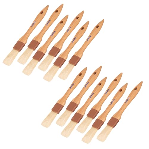 SPARTA Kitchen Basting Brush – 4037200 Basting Brush for Cooking Flat Boar Bristle Brush, Hardwood Handle for Kitchens, Restaurants, Catering, High Heat Food Prep, 1in, Pack of 12 - size: 1" Wide Flat Brush