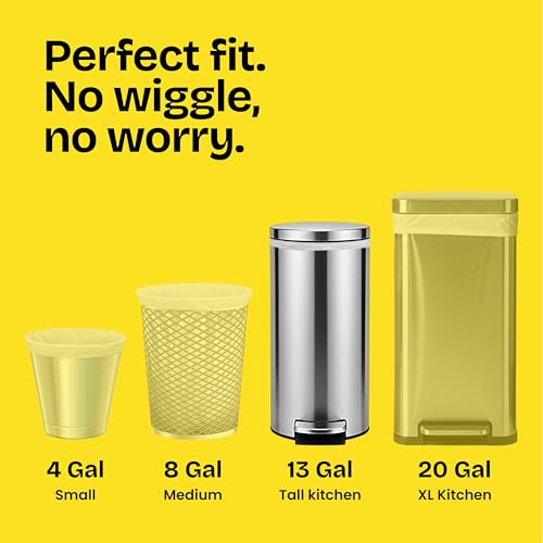 Glad ForceFlex Tall Kitchen Trash Bags, 13 Gallon, Gain Lavender, 140 Count (Package May Vary) - size: 140 Count (Pack of 1)