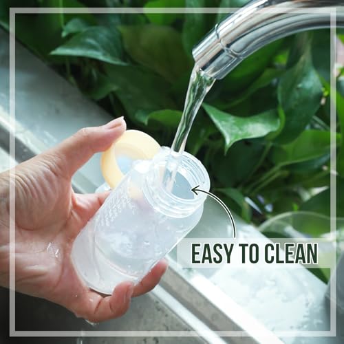 ASEVAT 5 oz 3PackPet Feeding Bottle, Anti-Choking Puppy Feeder Design,with 3pcs Replaceable and Reusable Silicone Nipples for Feeding Puppies, Kittens, Small Animals - color: Yellow