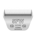 5FW Dog Grooming Wide Blades,Compatible with Andis,Oster A5,Wahl KM10 | Cut Length 1/4"(6.3mm) - color: Silver, size: 5FW 6.4mm