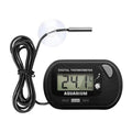 Digital Aquarium Thermometer with LCD Display MAX/MIN Memory for Fish Tank/Reptile Terrariums Water Temperature Gauge with Precision Sensor (Grey) - color: Grey