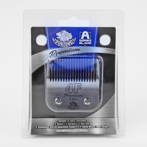 FURZONE Detachable Blade - Size 4F Blades 3/8", Made of Extra Durable Japanese Steel, Compatible with Most Andis, Oster, Wahl A5 Clippers - size: 4F