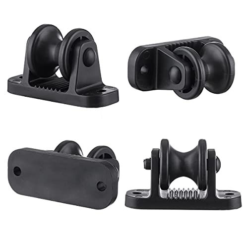 QMARK 20 Pack Electric Fence Wood Post Roller Insulators, Corner Insulators Black (20)