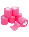 FriCARE Self Adhesive Bandage Wrap, Medical Tape in First Aid Kit, Pink | Elastic Cohesive Bandages for Sports/Vet/Wrist Ankle Wounds, 2 Inches X 5 Yards, Latex-free 6 Rolls - color: Pink