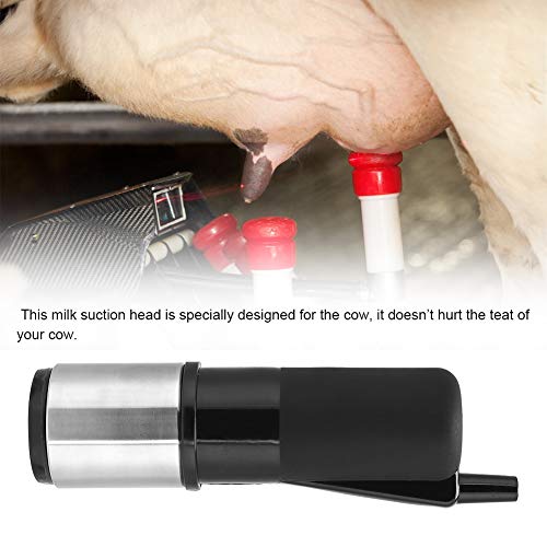 Milk Machine Cup,Stainless Steel Cup Shell & Inflation Liner Milk Pulse Controller for Farm Electric Cow Milking Machine, Milking Machine for Goats, Cows