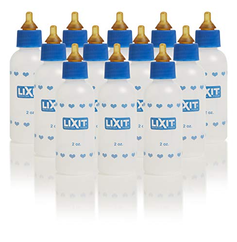Lixit® 2 Ounce Nursing Bottle for Kittens Small Puppies, and Small Animals - Made in USA (12 Pack, 2 Ounce) - size: 1 Count (Pack of 12)